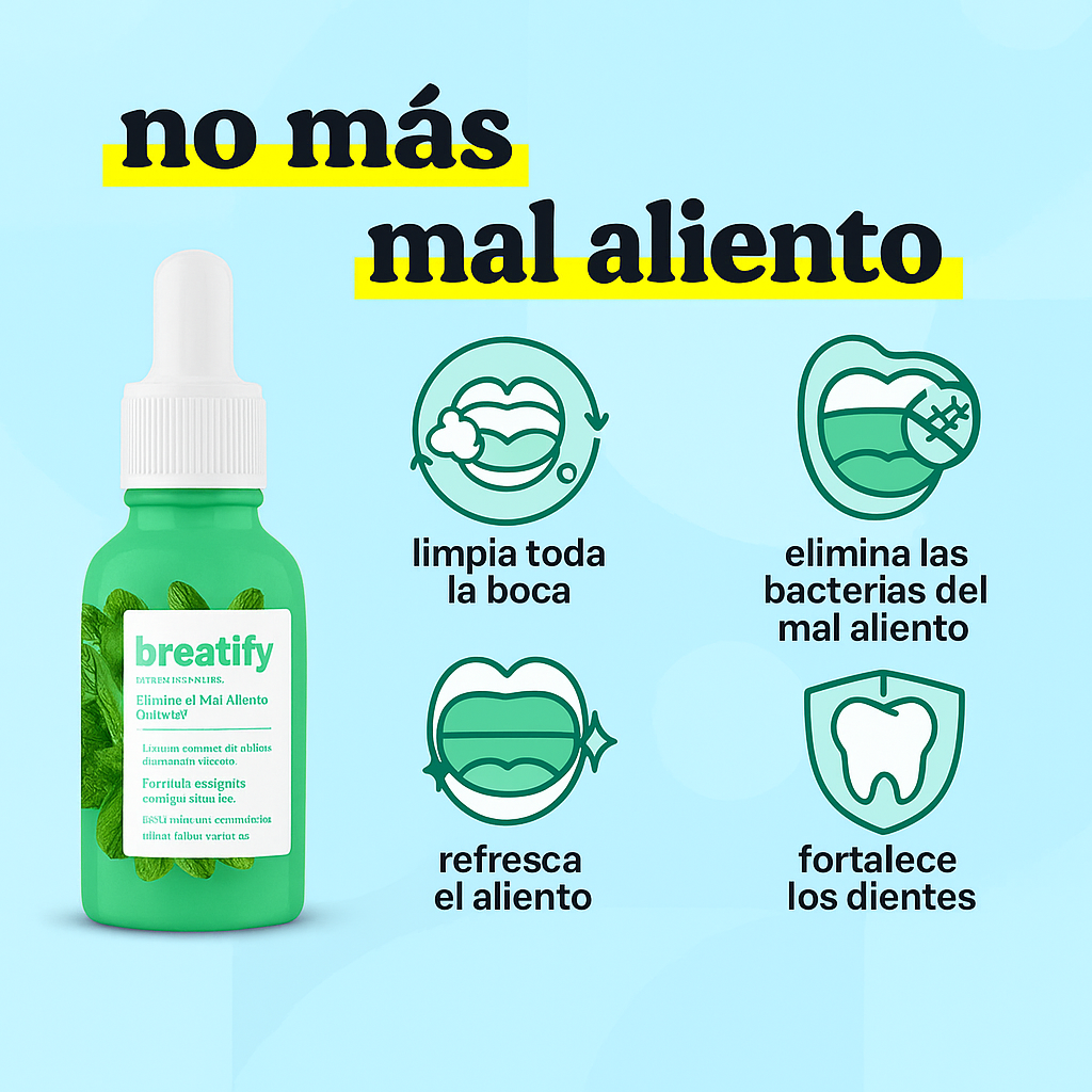 Breatify | Volvé a hablar sin miedo, eliminá el mal aliento